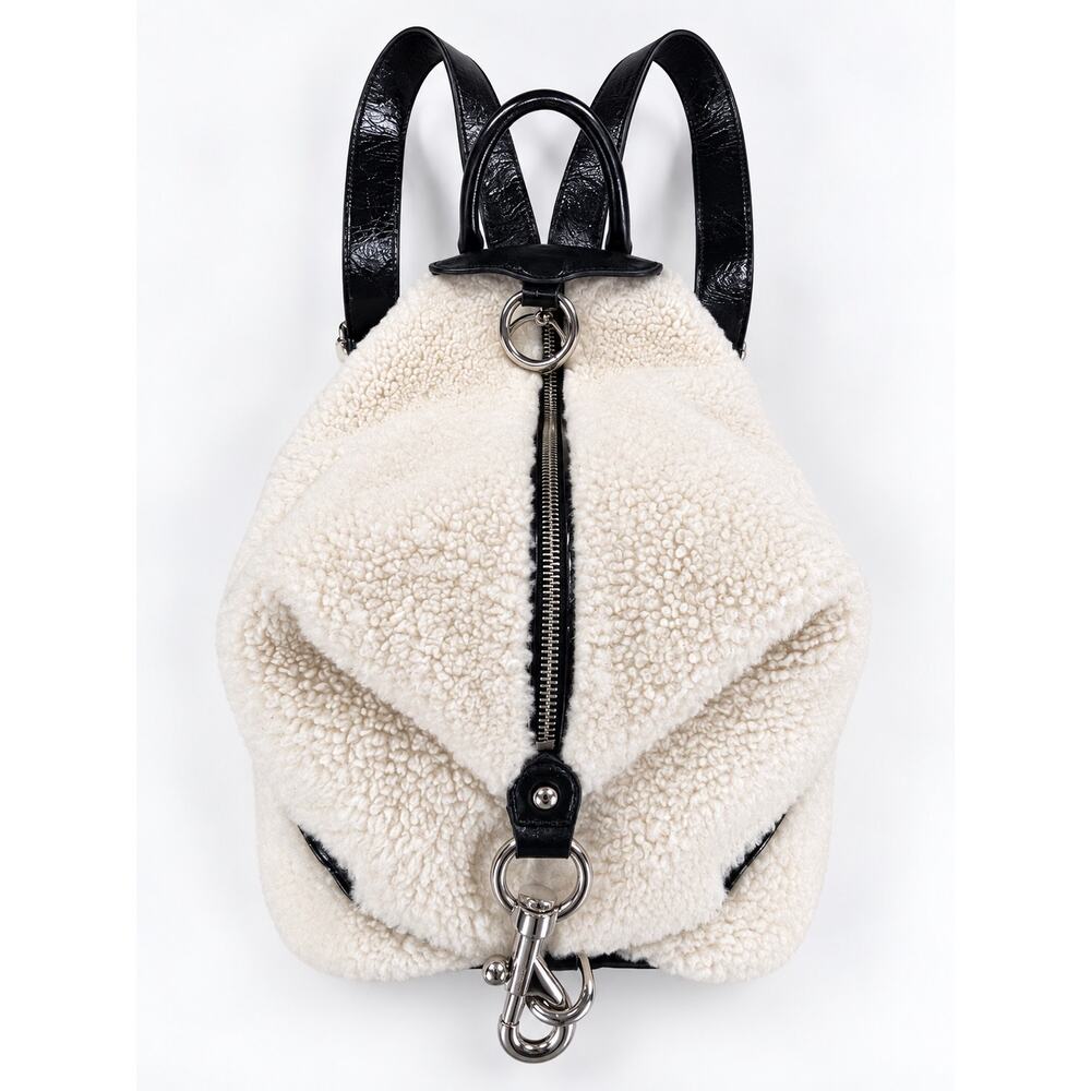 Rebecca Minkoff Shearling & Leather Backpack - Picture 2 of 11